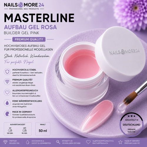 Builder Gel - Rosa | Masterline premium quality | 50ml